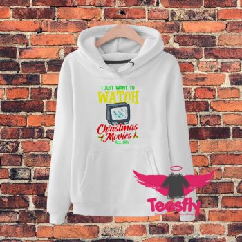 Cheap Movie Lover Fan Watch Tv At Xmas Hoodie