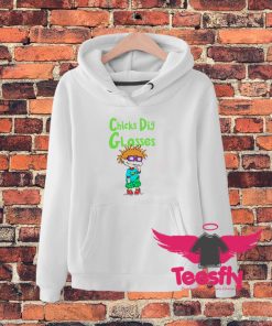 Funny Rugrats Chuckie Chicks Dig Glasses Hoodie