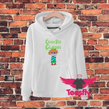 Funny Rugrats Chuckie Chicks Dig Glasses Hoodie