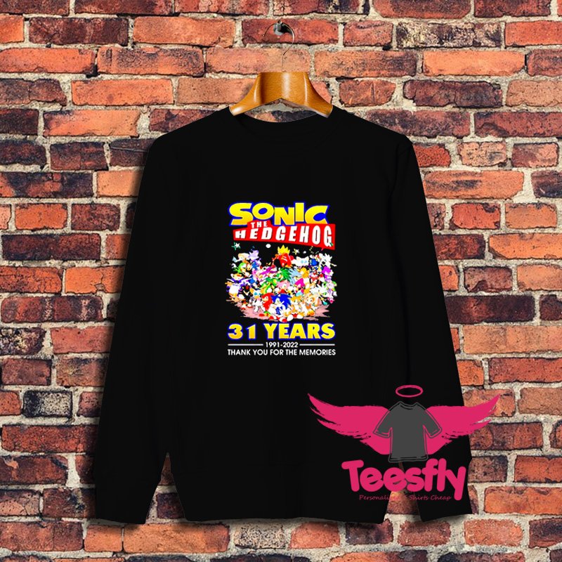 Sonic The Hedgehog 31 Years 1991 2022 Sweatshirt