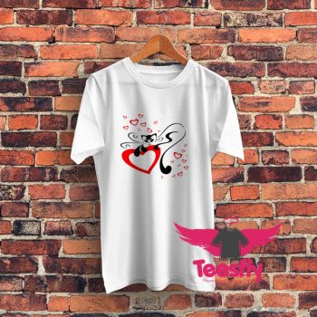 Cool Cat Love Valentine T Shirt