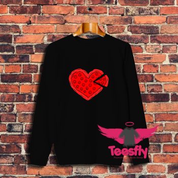 Pizza Heart Valentines Day Sweatshirt