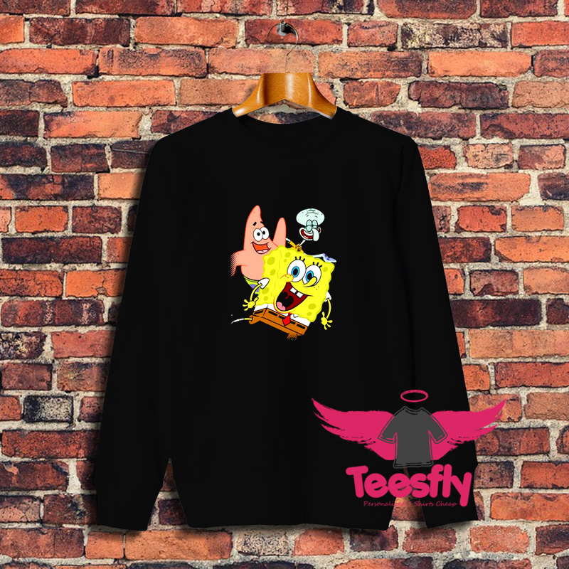 Vintage Patrick Squidward Spongebob Sweatshirt