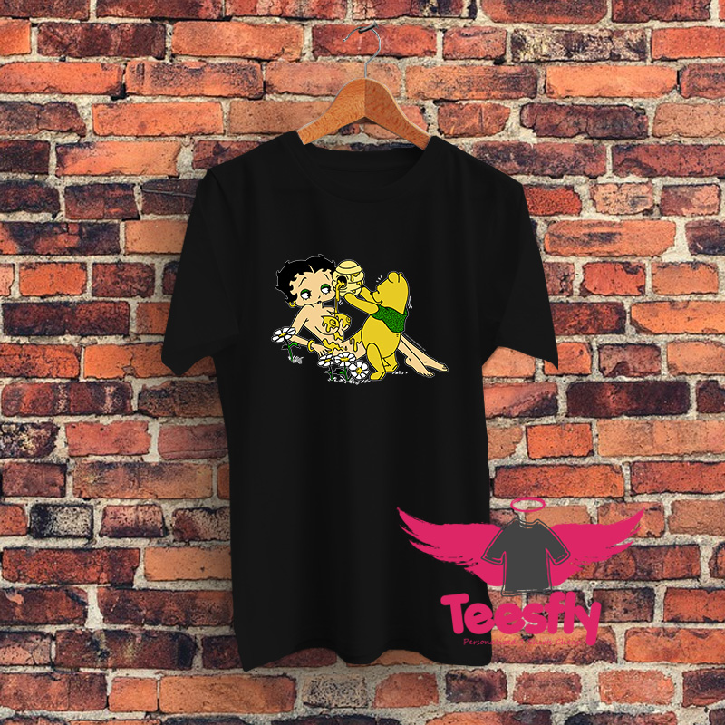 Betty Bop and Winnie The Pooh Honey T Shirt
