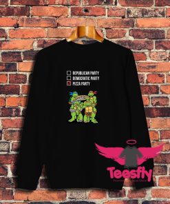 Ninja Turtles Vote Pizza Party Sweatshirt