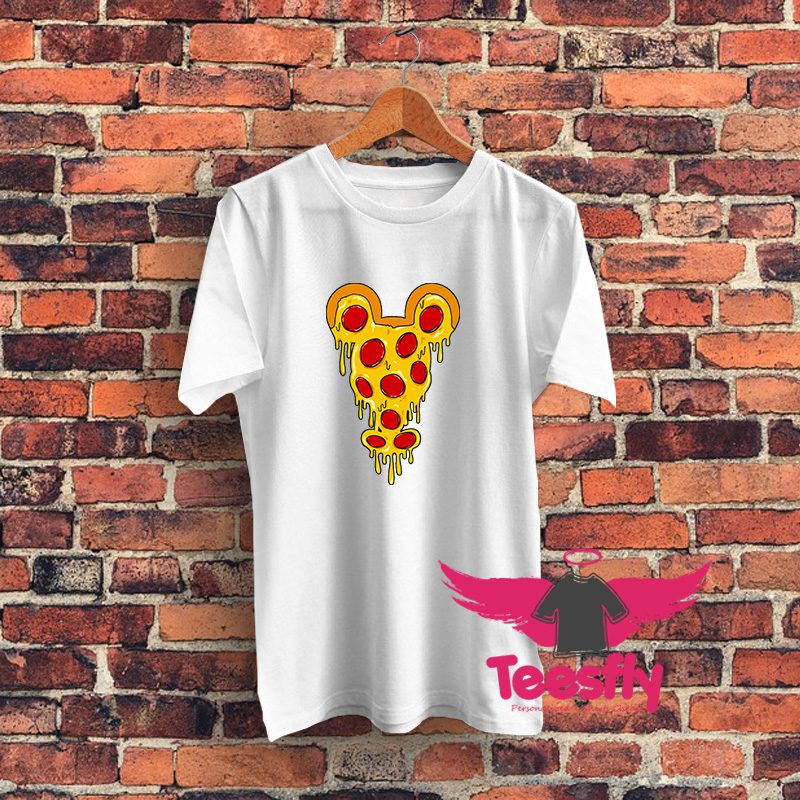 Mickey Face Pizza T Shirt