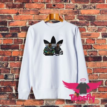 Nnotorious BIG Tupac Shakur Adidas Parody Sweatshirt