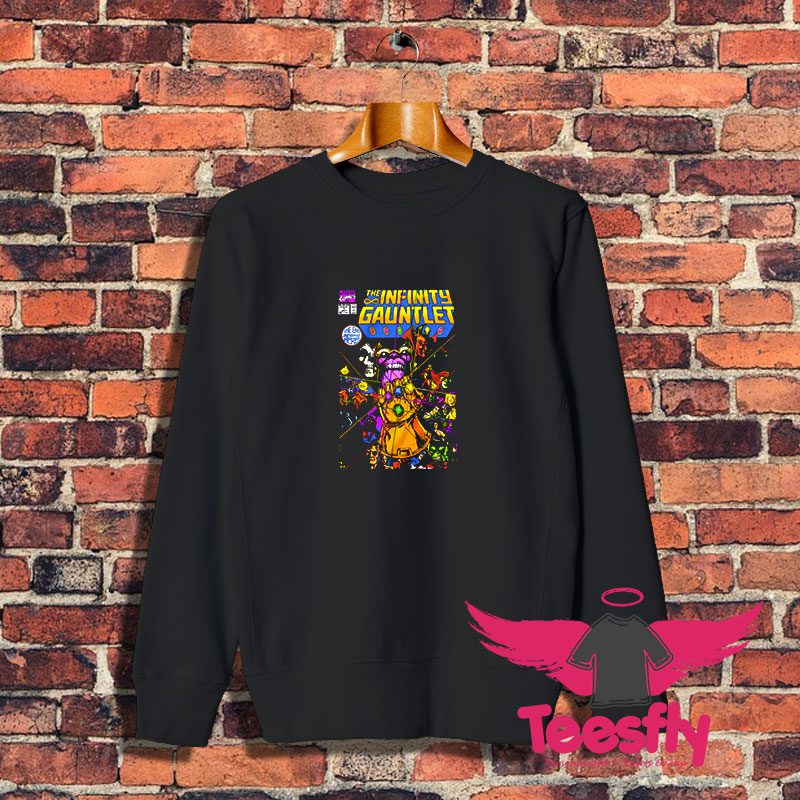 The Infinity Gauntlet Thanos Final Battle Comic Sweatshirt