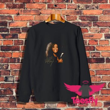 Vintage Whitney Houston Mic Photo Sweatshirt