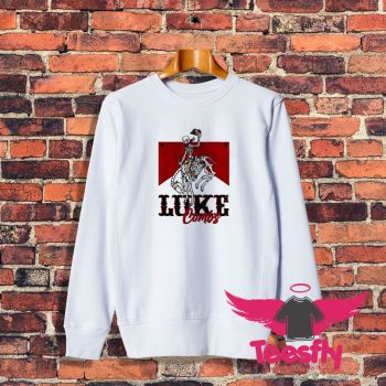 Western Luke Combs Bullhead Cowboy Skeleton Sweatshirt