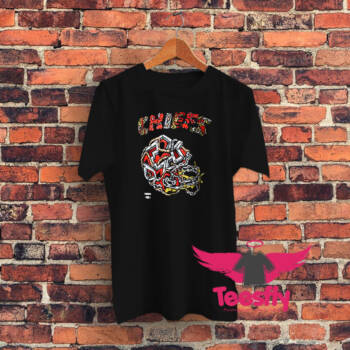 Distortedd Black Kansas City Chiefs Leaders Graphic T Shirt