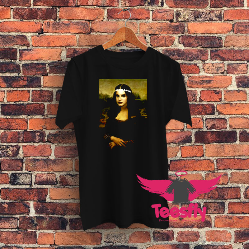 Mona Lisa Da Vinci Parody Lana Del Rey Graphic T Shirt