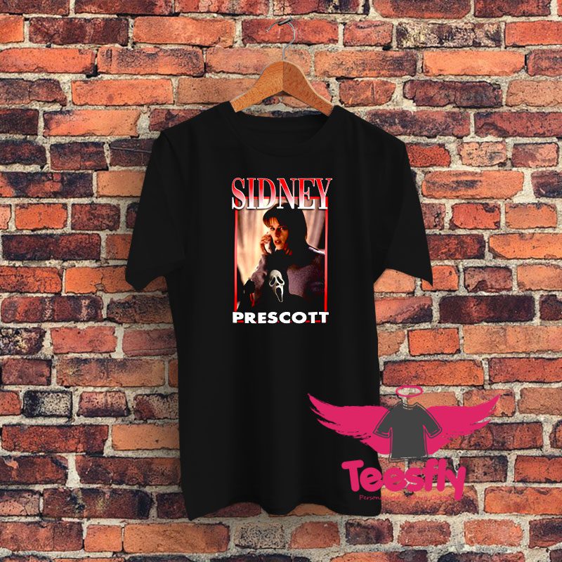 Sidney Prescott Scream Tribute Vintage Graphic T Shirt