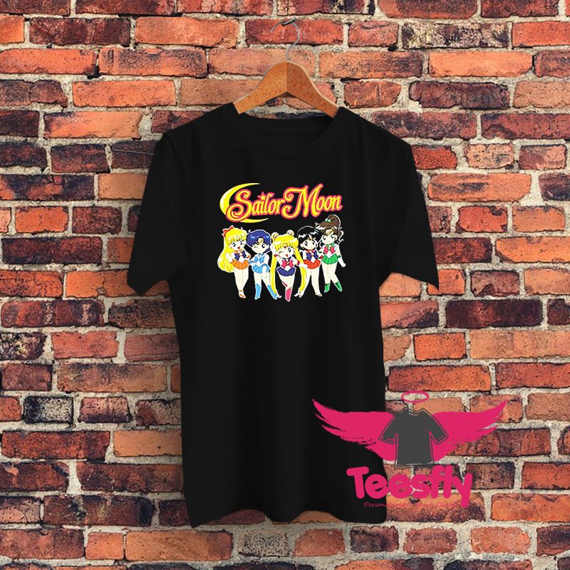 Vintage Chibi Manga Sailor Moon Graphic T Shirt